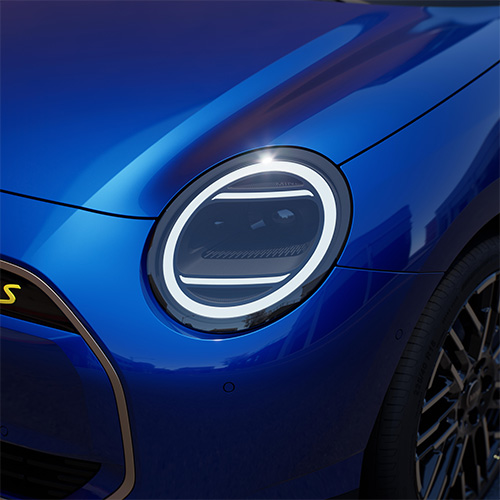 MINI J01 vollelektrischer 3-Türer Leuchte vorne