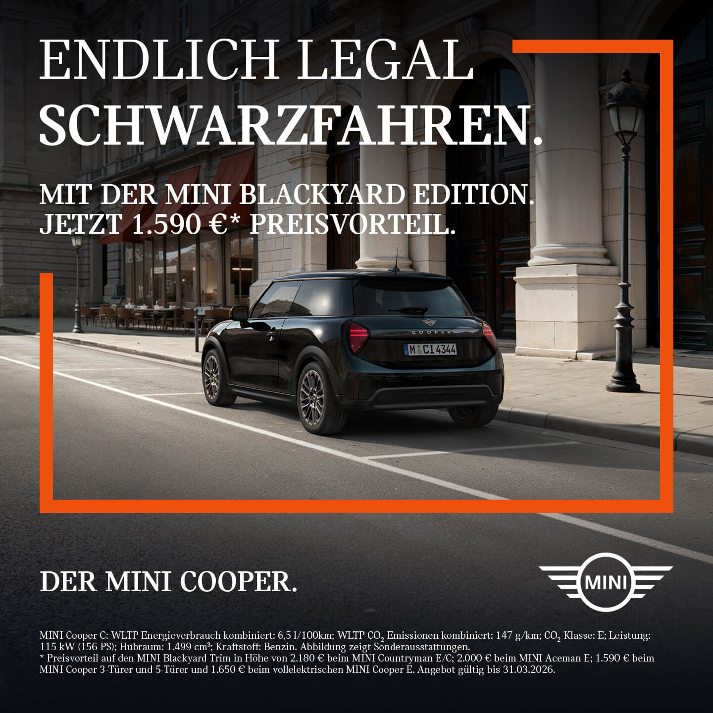 MINI Blackyard 3-Türer (F66). Mit 1.590,00 € Preisvorteil