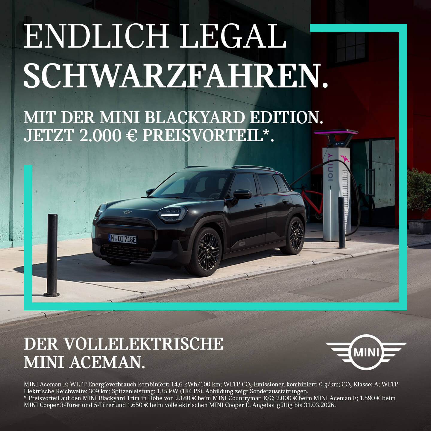 MINI Aceman (J05) Blackyard Edition mit 2.000,00 € Preisvorteil
